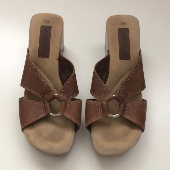 Cache Creek Leather clogs Sandals Size 7M - Picture 2 of 12
